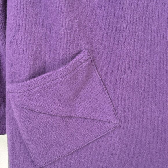 FH Clothing Co Button Front Shirt Shacket Size M Purple Cotton Pockets USA - Picture 3 of 13